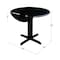 International Concepts Square Dual Drop Leaf Table, 36 in, Black, 36 W, 36 L, 30 in H, Wood, Black T46-36RP - alternate 7